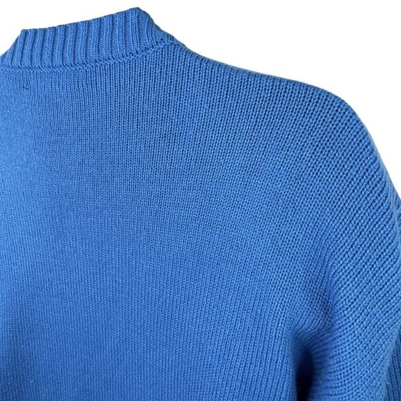 Nirvana Kurt Cobain Grunge Smiley Face Heart Eyes Sweater Blue Men’s S Unisex - Picture 5 of 13